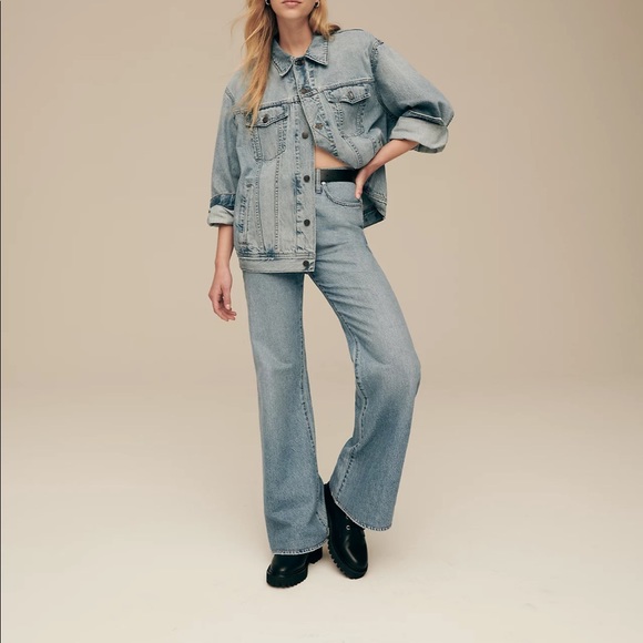 Madewell Trucker oversized Denim Jacket size S - Picture 3 of 11